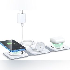 3 in 1 Portable Magnetic Wireless Charger